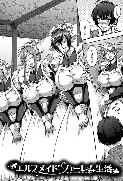 エルフメイドとハーレム生活（単話） メイン画像