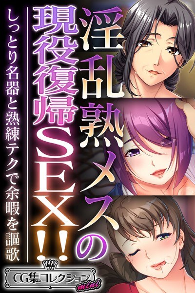 淫乱熟メスの現役復帰SEX!! 〜しっとり名器と熟練テクで余暇を謳歌〜【CG集コレクション ミニ】 メイン画像