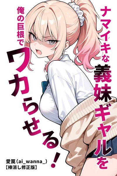 ナマイキな義妹ギャルを俺の巨根でワカらせる!【棒消し修正版】(単話)