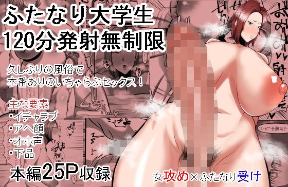 ふたなり大学生120分発射無制限 メイン画像