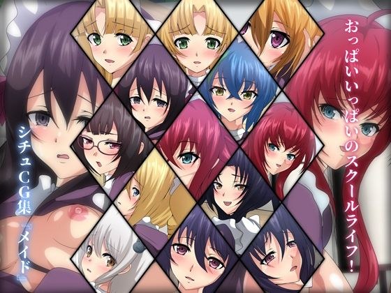 おっぱいいっぱいのスクールライフ！ シチュCG集『メイド』 メイン画像
