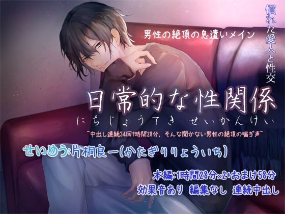 日常的な性関係 音声 〜中出し連続34回1時間28分 そんな聞かない男性の絶頂の喘ぎ声〜 メイン画像