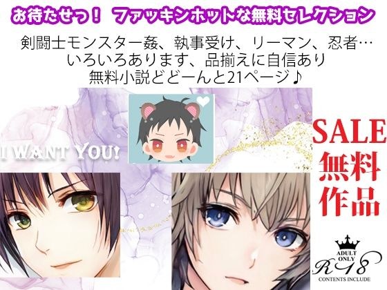 【無料】特別！FANZA限定★スペシャル無料作品2?★21ページ☆/BL小説集〜えっちシーン、もっとあるよ〜 メイン画像