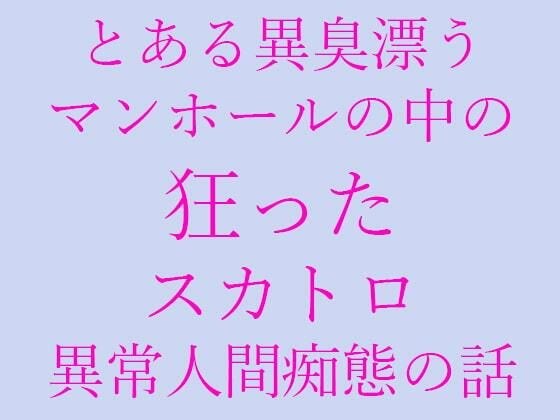 とある異臭漂うマンホールの中の狂ったスカトロ異常人間痴態の話 メイン画像