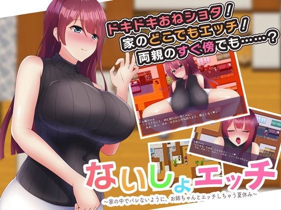 ないしょエッチ 〜家の中でバレないように、お姉ちゃんとエッチしちゃう夏休み〜 メイン画像