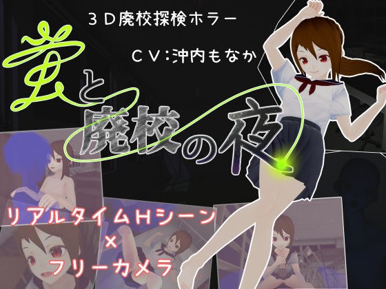 蛍と廃校の夜 メイン画像