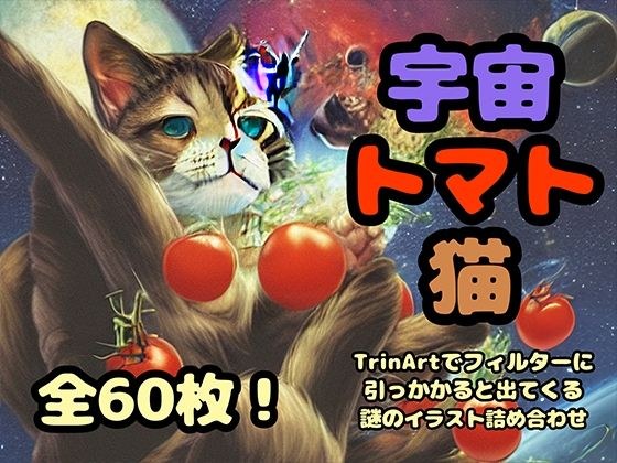 Space Tomato Cat ~Assortment of mysterious illustrations that appear when caught in TrinArt filters~ メイン画像