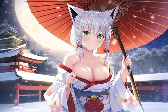しろきつね 全年齢向け CG集 vol.3 / 白狐の巣ごもり （112枚） メイン画像