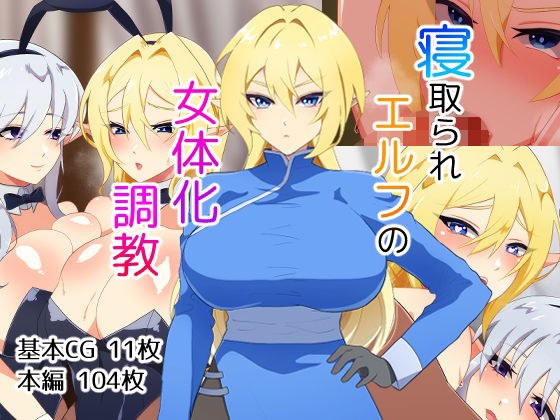 寝取られエルフの女体化調教 メイン画像