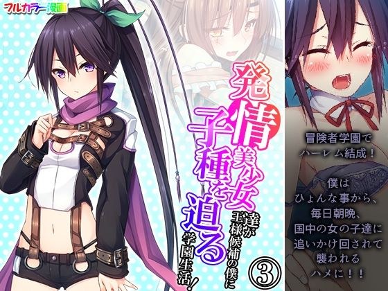 発情美少女達が王様候補の僕に子種を迫る学園生活！ 3巻 メイン画像