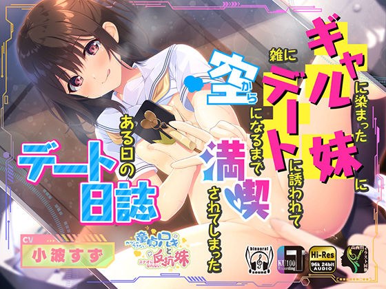 ギャルに染まった妹に雑にデートに誘われて空になるまで満喫されてしまったある日のデート日誌 メイン画像