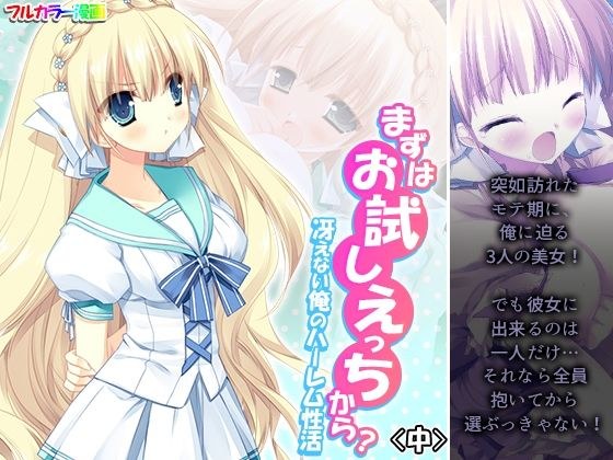 まずはお試しえっちから？冴えない俺のハーレム性活 中 メイン画像