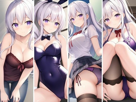 005 [33 photos] Silver-haired JK Cos-chan メイン画像