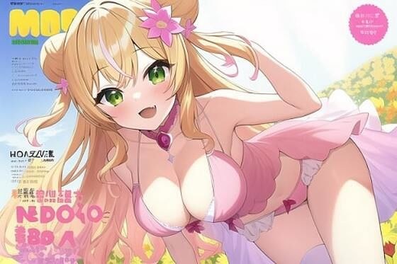 100 pieces of illustration images that are too panchira after an individual photo session with Hololive Momorinne ◯ メイン画像