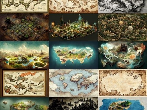 [Various maps] Copyright-free high-resolution illustration material (100 images)