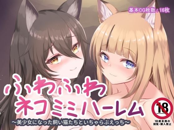 Fluffy Nekomimi Harem ~Charabu Etiquette With Domestic Cats Who Became Beautiful Girls~ メイン画像