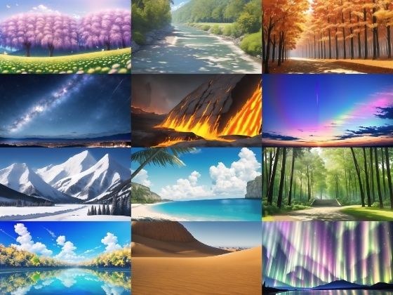 [Anime-style natural background] Copyright-free high-resolution images (100 images) メイン画像