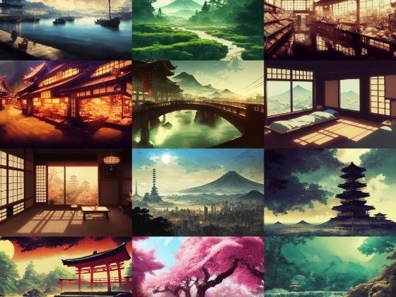 [Japan, Japanese style background] Copyright-free high resolution images (100 images)
