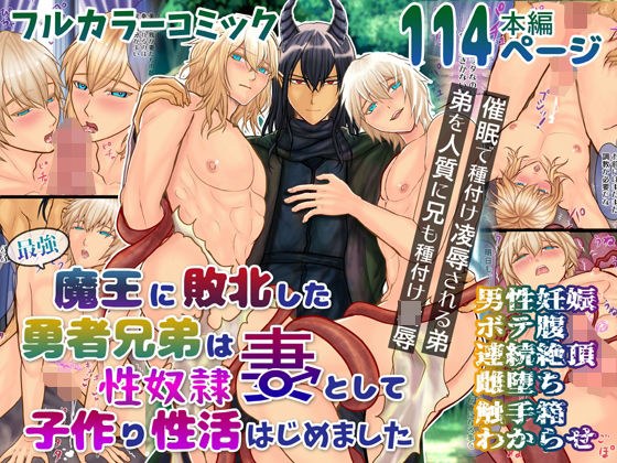 最強魔王に敗北した勇者兄弟は性奴●妻として子作り性活はじめました メイン画像