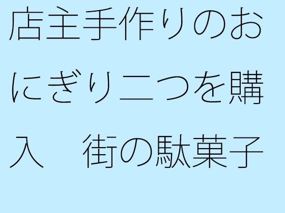 店主手作りのおにぎり二つを購入 街の駄菓子屋で メイン画像