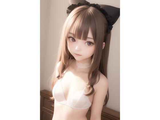 Pure white beautiful girl AI illustration collection Real 3 メイン画像