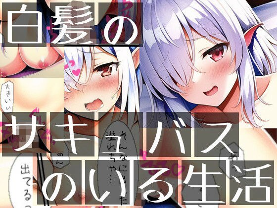 白髪のサキュバスのいる生活 メイン画像