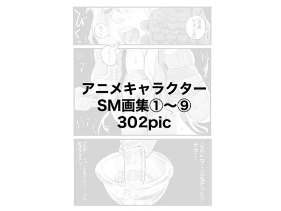 Anime character SM art book 1-9