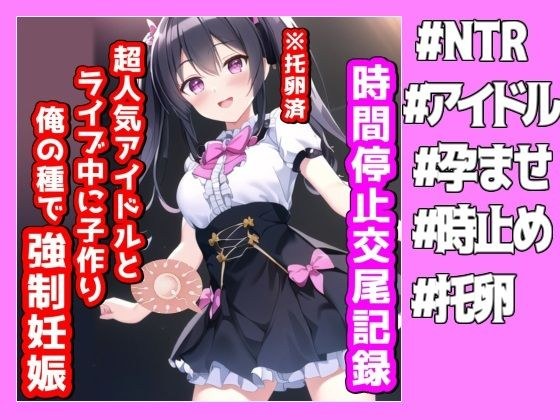 時間停止交尾記録、超人気アイドルとライブ中に子作り俺の種で強●妊娠 メイン画像