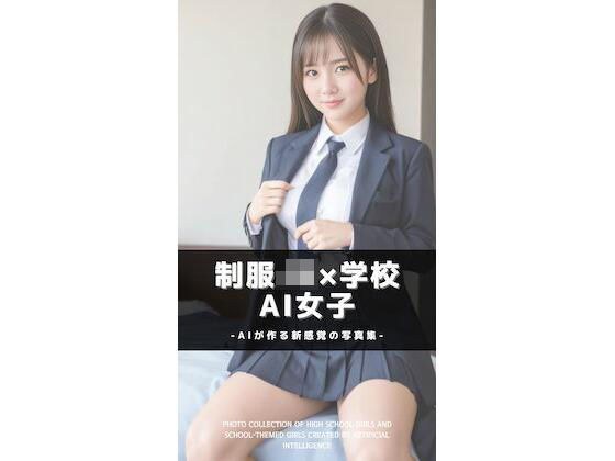 【AI写真集】制服JK×学校 AI女子｜Vol.01 メイン画像