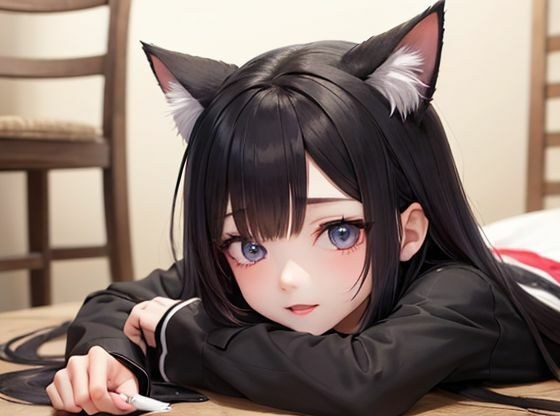 哥特洛丽塔猫耳少女 メイン画像