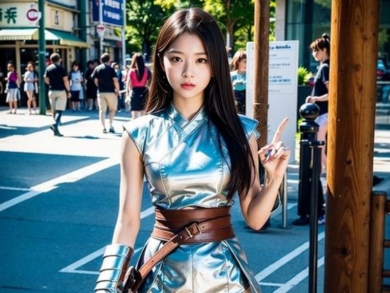 市街の女戦士たち 132枚 ［AI美人写真集］ メイン画像