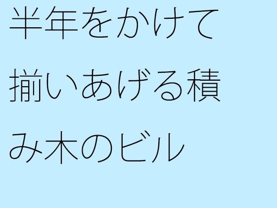 半年をかけて揃いあげる積み木のビル メイン画像
