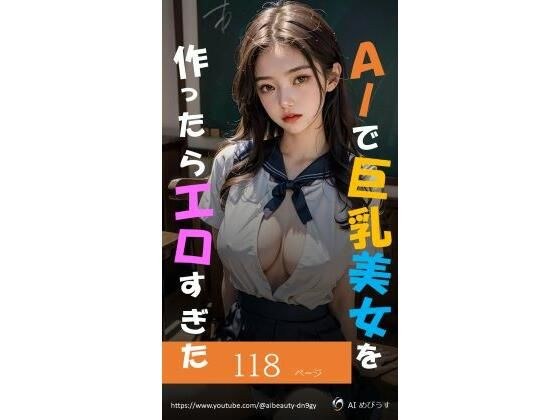 AIで巨乳美女を作ったらエロすぎた（セーラー服コスプレ） メイン画像