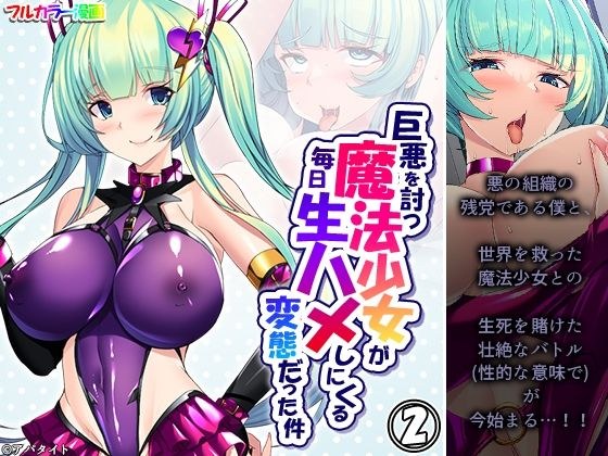 巨悪を討つ魔法少女が毎日生ハメしにくる変態だった件 2巻 メイン画像