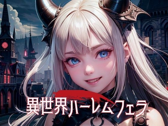 【AIイラスト】異世界ハーレムフェラ （美女・サキュバス・猫耳・狐耳） メイン画像