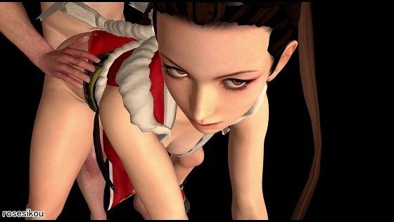 【ROMC005】騎乗位セックスと69と手こきの女忍者くノ一の赤い衣装 メイン画像