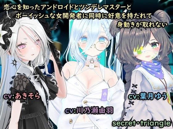 恋心を知ったアンドロイドとツンデレマスターとボーイッシュな女開発者に同時に好意を持たれて身動きがとれない メイン画像