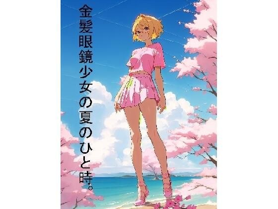 金髪眼鏡少女の夏のひと時。 メイン画像
