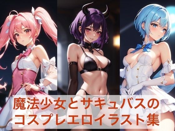 A collection of cosplay erotic illustrations of magical girls and succubus メイン画像