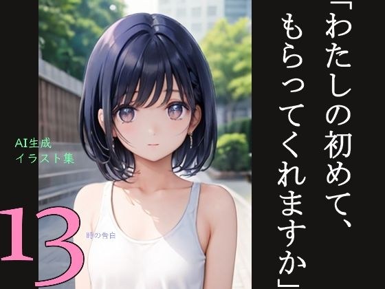 「AI生成イラスト集『13時の告白:わたしの初めて、もらってくれますか？』（画像は商用利用可能！）」 メイン画像