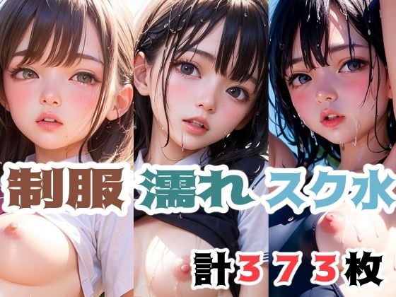 「制服・びしょ濡れ・スク水」セット メイン画像