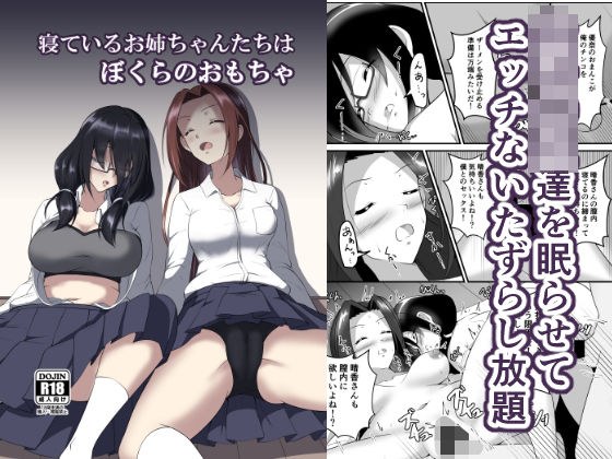 寝ているお姉ちゃんたちはぼくらのおもちゃ メイン画像