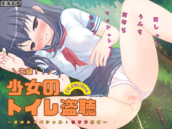 [Material available] live recording! Eavesdropping on a girl's toilet ~Summer vacation SP! With dialogue ~ [Scat / excretion sound / pee / poop / fart / washlet / masturbation / binaural] メイン画像