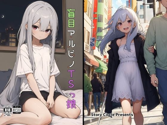 盲目アルビノTSっ娘 メイン画像
