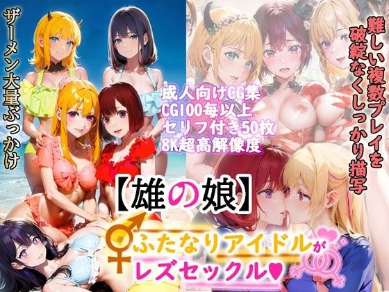 【雄の娘】ふたなり百合セクロス メイン画像