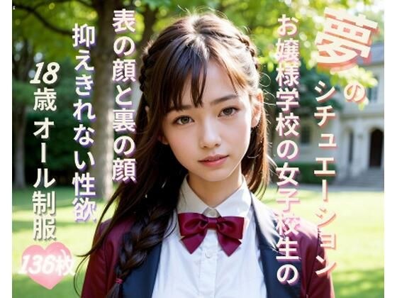 夢のシチュエーション お嬢様学校の女子校生（18歳JK）の表の顔と裏の顔 メイン画像