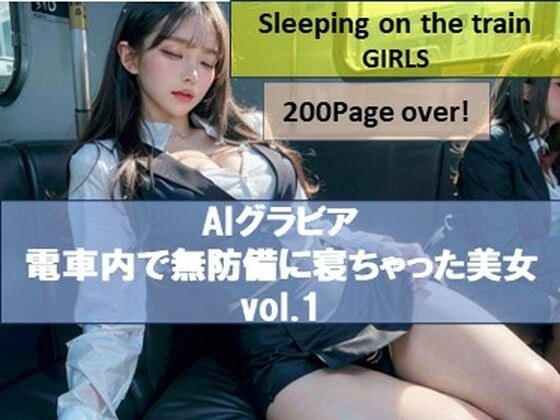 [AI凹版][超过200张]在火车上毫无防备地睡着的美女vol.1 メイン画像