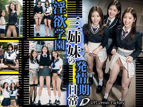 淫欲学園三姉妹の発情期日常 メイン画像