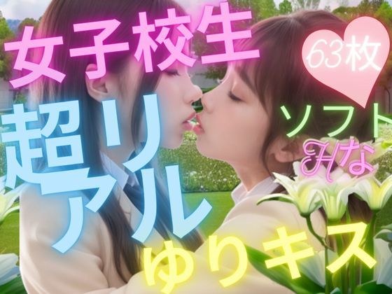 女子校生 百合キス 【AIアートイラスト集】 メイン画像