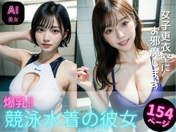 爆乳！競泳水着の彼女〜女子更衣室にお邪魔します〜全154P メイン画像